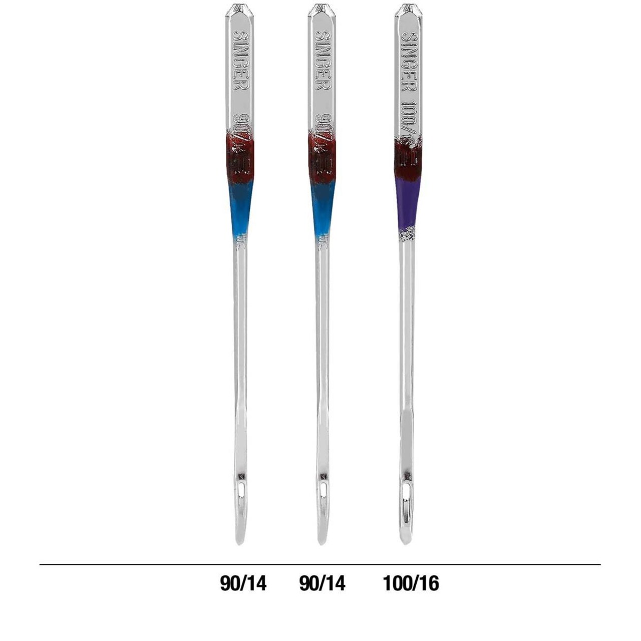 SINGER Universal Leather Machine Needles-Sizes 14/90 (2) & 16/100 (1)